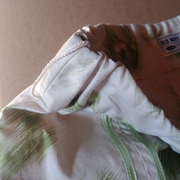 4/$20 "Just Below Waist" 100% cotton abstract print flared skirt ribbons sz 8 - Picture 7 of 11